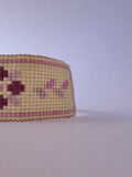Pink Flower Statement Bracelet