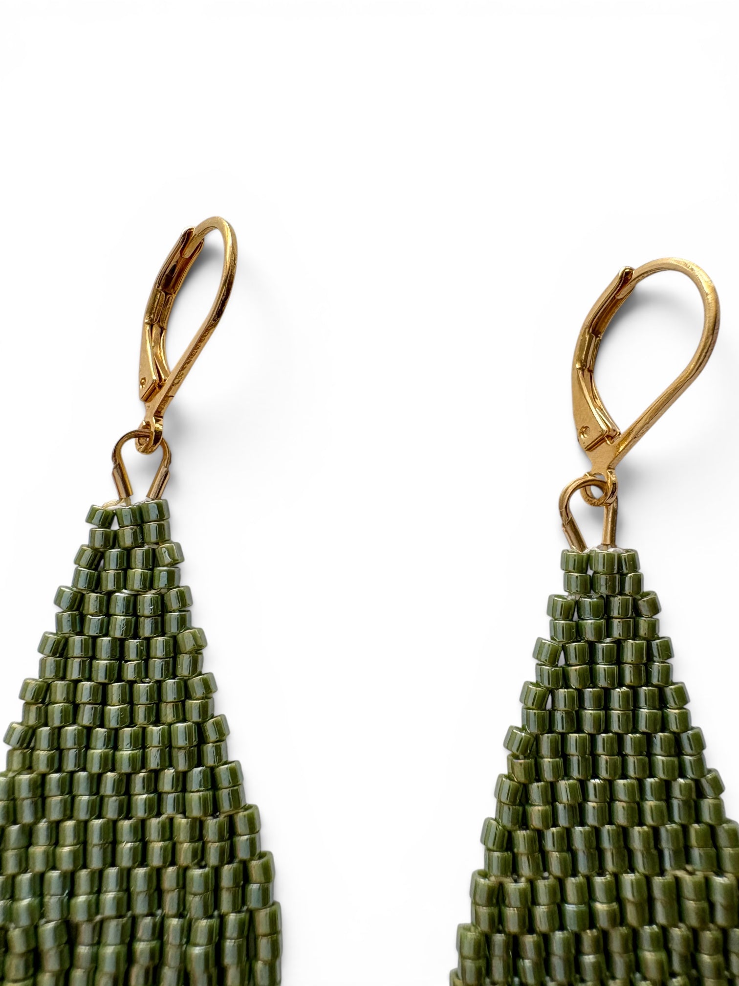 Miyuki Fringe · Olive & Gold