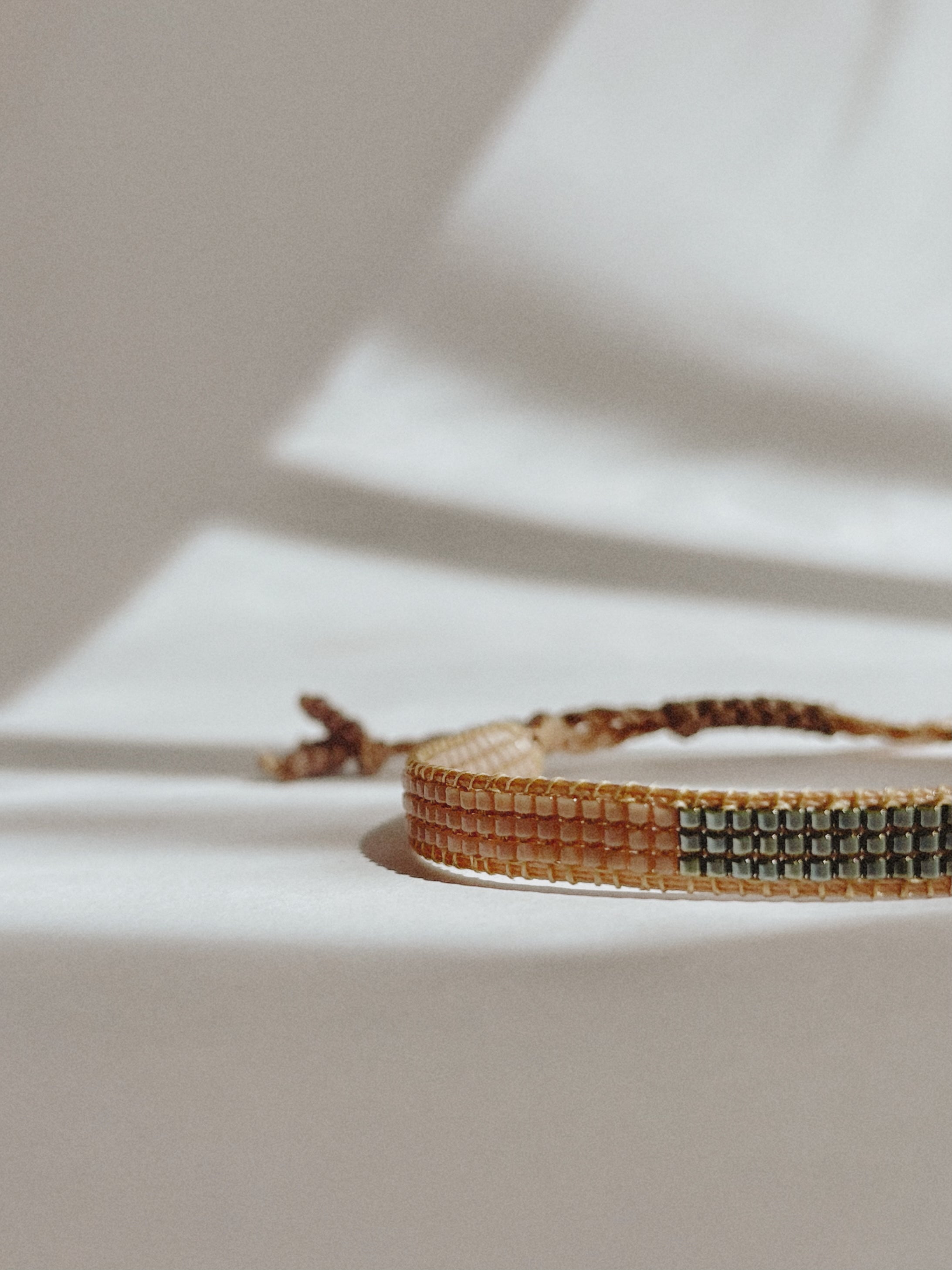 Earth Line Olive Bracelet