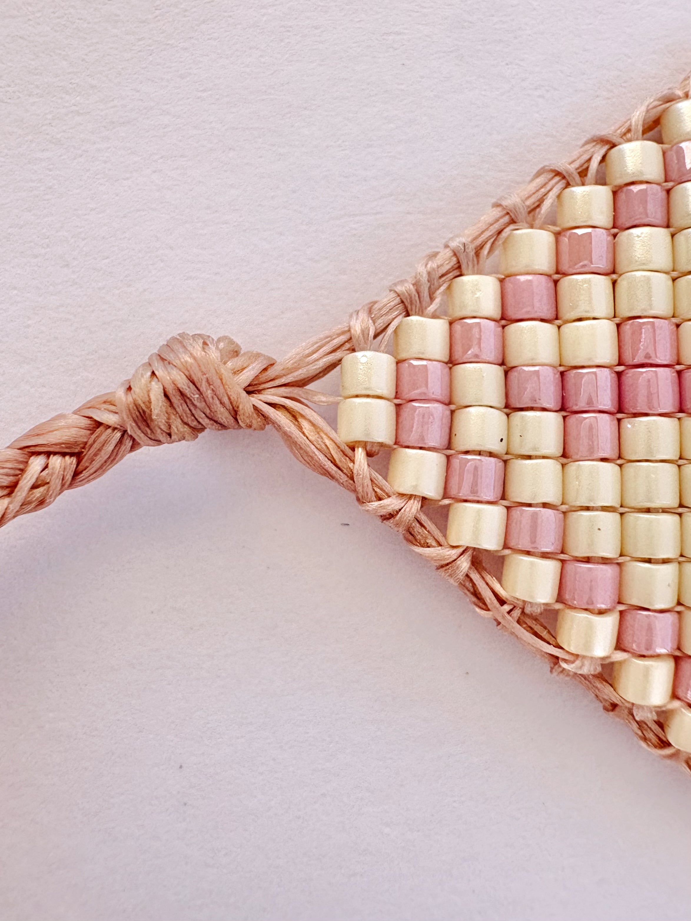 Pink Flower Statement Bracelet