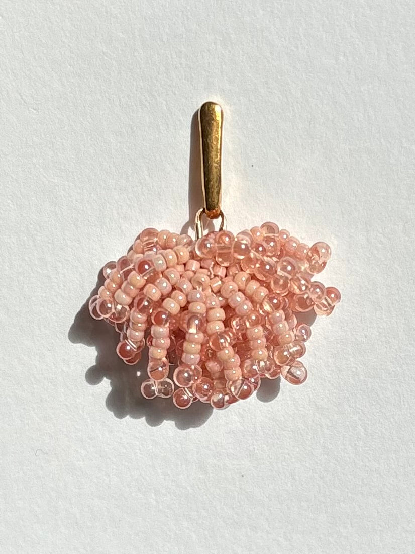 Blush Pom Pom Earrings