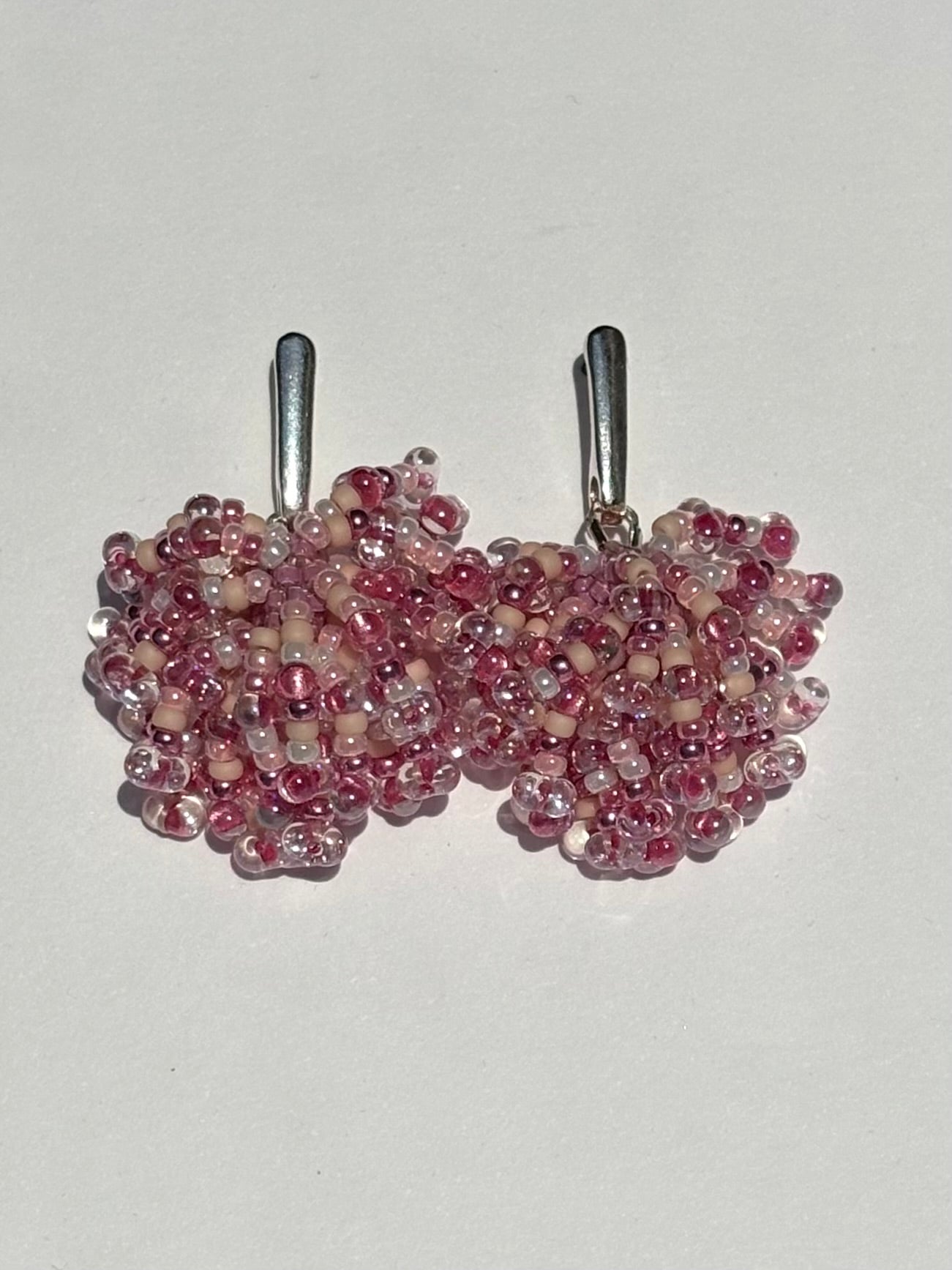 Pinky Pom Pom Earrings