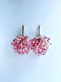 Pinky Pom Pom Earrings
