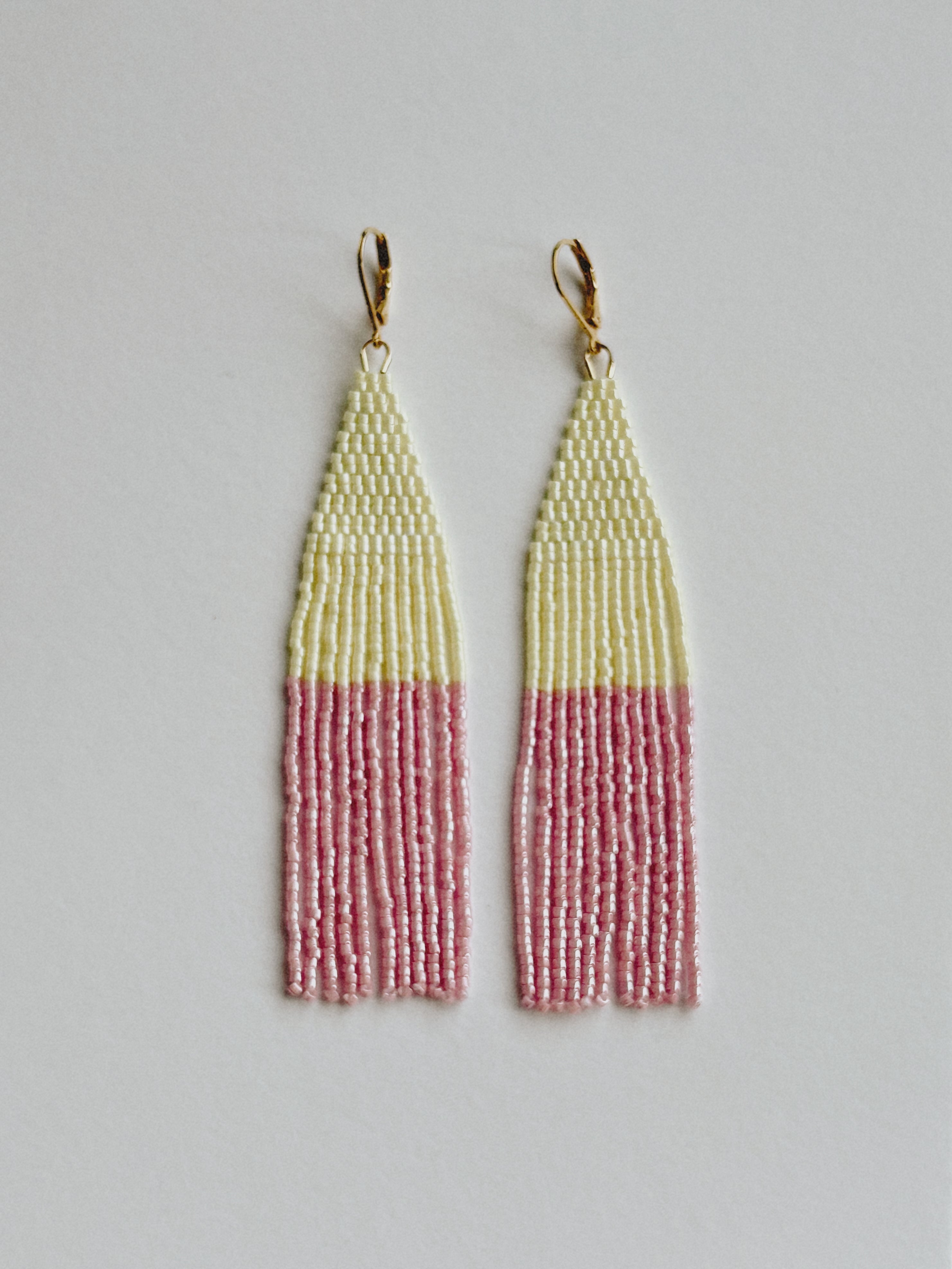 Lemonade and Rose Earrings